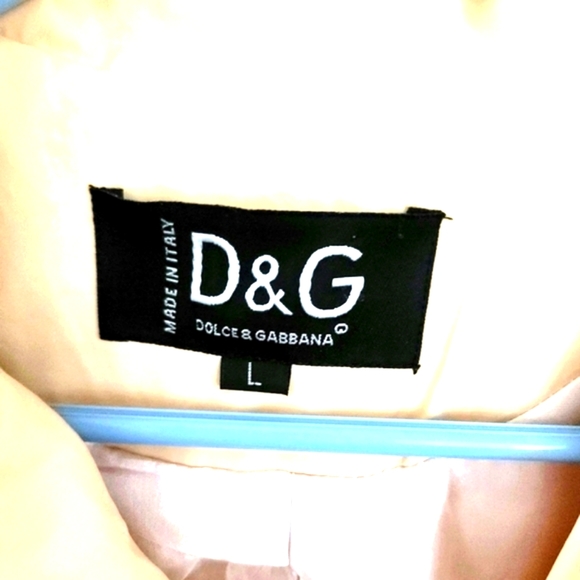 D&G Dolce & Gabbana Zip Up Lightweight Jacket Size L - Picture 8 of 10